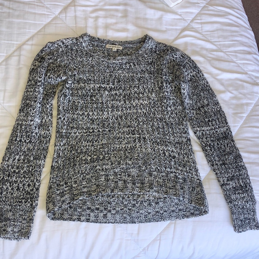 Black and white sweater